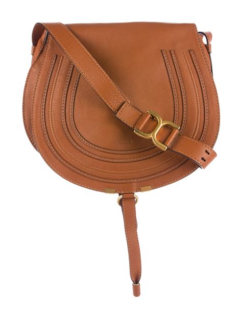 chloe marcie medium satchel with strap|chloe marcie small saddle bag.